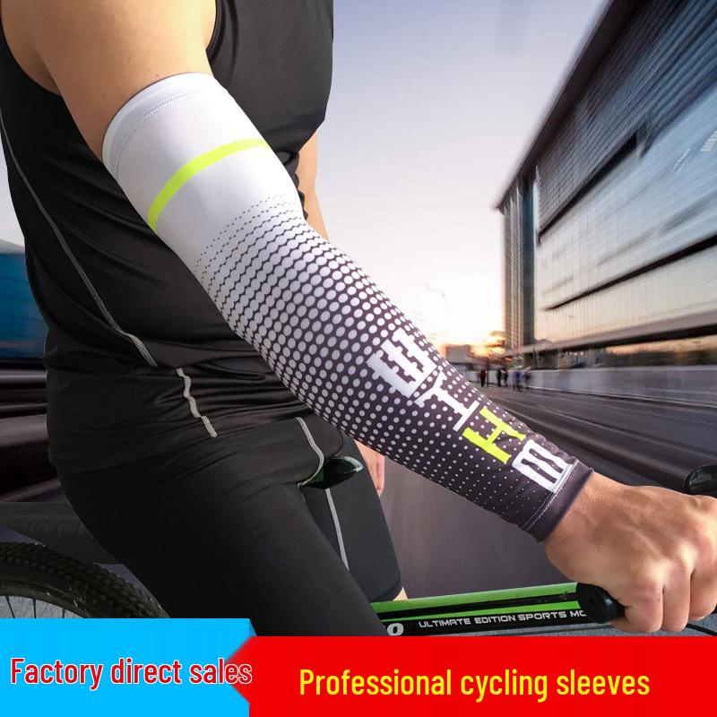 Unisex Summer Cycling Arm Sleeves: Sun Protection Ice Silk for Outdoor Sports QX007
