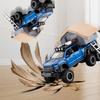 2026 Neu 1:24 F150 Camping Wohnmobil Geländewagen Pickup LKW Legierung Metall Druckguss Modellauto Sound Licht Spielzeug Ornamente Geschenke für Kinder Simulationsspielzeug