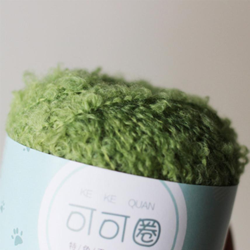 Wool Yarn Soft Smooth for Hand Knitting Circle Thread Crocheted Doll Hair DIY Plush Doll Needlework Knitting DIY Knitted Tool