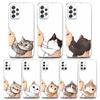 Cute Cat Don't Kiss Me Clear Case For Samsung Galaxy A52 5G A53 A72 A53 A73 A51 A33 A32 A41 A22 A23 Soft Phone Cover