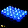 12-1Pcs Colorful LED Candles Battery Operated Flameless Tealight Fake Candles Lamp Wedding Birthday Party Home Decoration Lights