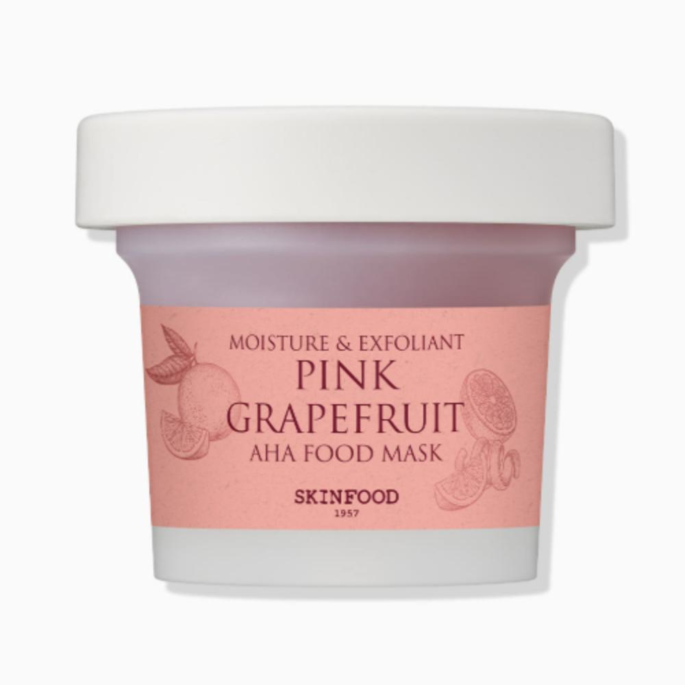 Skinfood Pink Grapefruit AHA Soothing Food Mask 120g (Tone & Texture Glow Pink Grapefruit Pack)