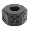 Rotating Decompression Ring Toy 360 Degreen Kmob Finger Button Roller Fingertip Stress Reduction Ring Toy Black
