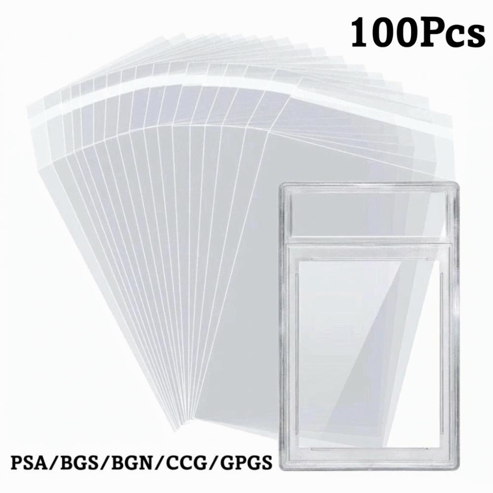 100 Sheets Strong PSA BGS Card Brick Film Waterproof Score Card Protective Film  For Card Box
