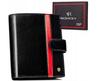 Large Leather Men's Wallet with Snap Closure - Rovicky