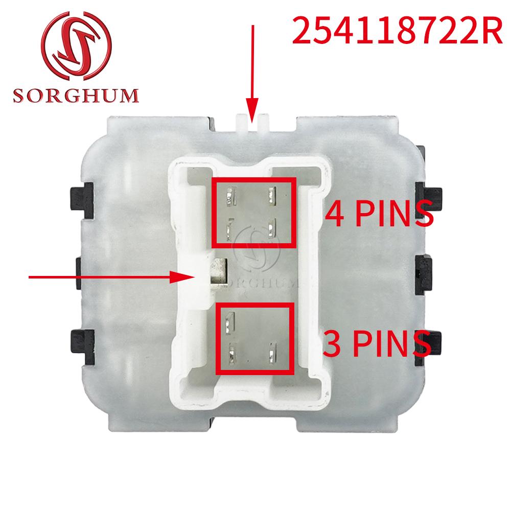 Sorghum 254118044R Double Power Window Control Switch Button For Renault Trafic Clio MK IV 2013-2017 254117873R Car Accessories