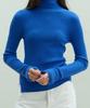 Dito Wholegarment 100 Wool Italian Yarn Turtleneck [Blue]