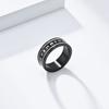 Nordic Viking Text Double-stranded Wire Rope Ring Ring Niche Personality Neutral Wind Fashion Titanium Steel Hand Jewelry