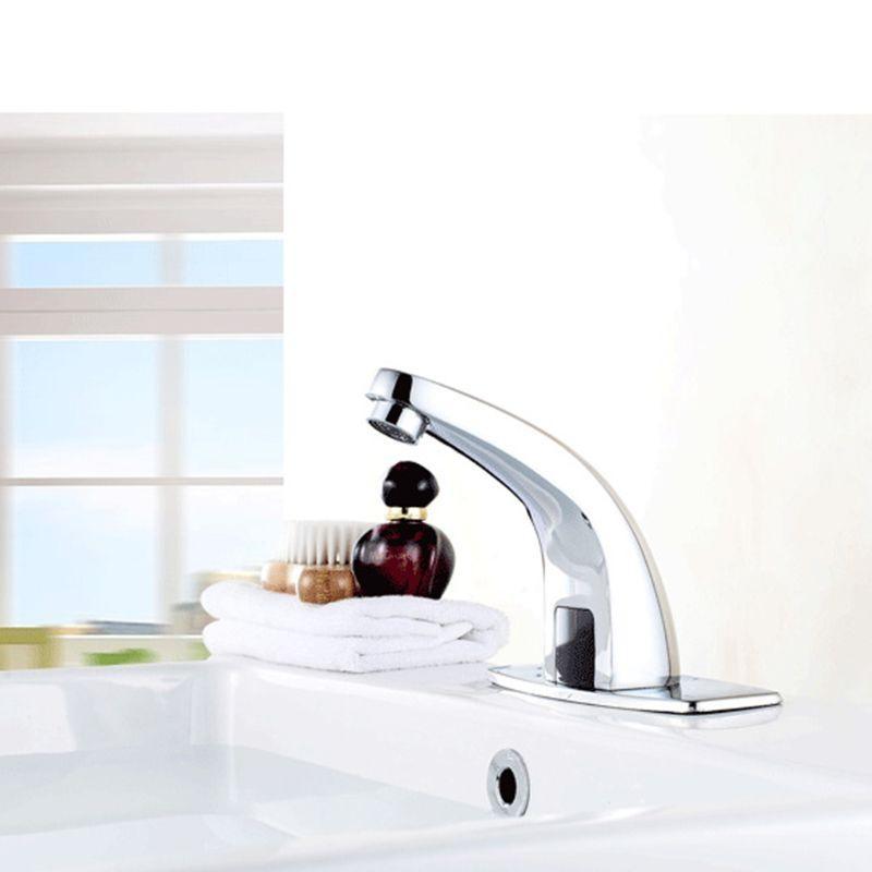Touchless Water Tap Kitchen Bathroom Deck Mounted Tap Infrared-Sensor Faucet