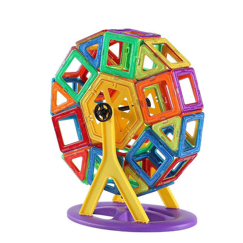 Xinming Large Magnetic Building Blocks - Colorful Educational Tiles & Sticks