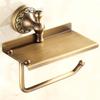 Antique Styles Bathroom Paper Towel Rack Multifunctional Shelf For Soap Dispenser And Accessory
