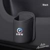 Leather Car Water Cup Box Back Seat Drink Rack Storage Accessories For BMW 50th Anniversary E60 E93 G01 E87 G20 X1 X3 X4 sticker F7