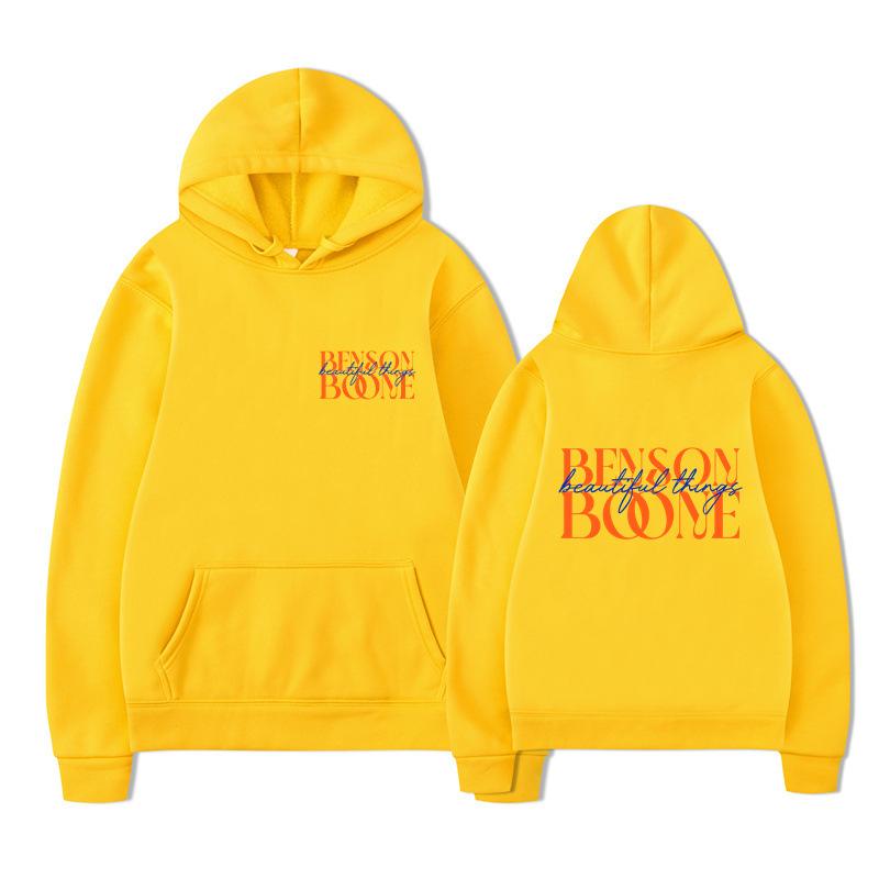 Benson Boone Hoodies Print Fashion Sweatshirt Casual Oversize Unisex Autumn Winter Fleece Streetwear Tops Sudaderas