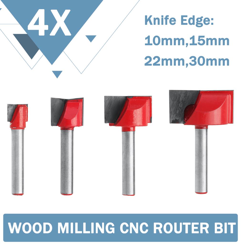 10mm Surface Planing Bottom Cleaning Wood Milling CNC Router Cutting Mill Bit