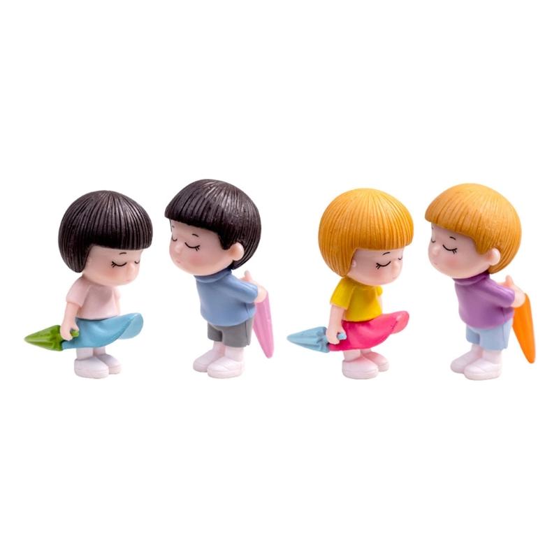 Car Decoration Couple Car Interior Decoration Figures Small Cartoon Figure for Car Dashboard Decoration Office Room