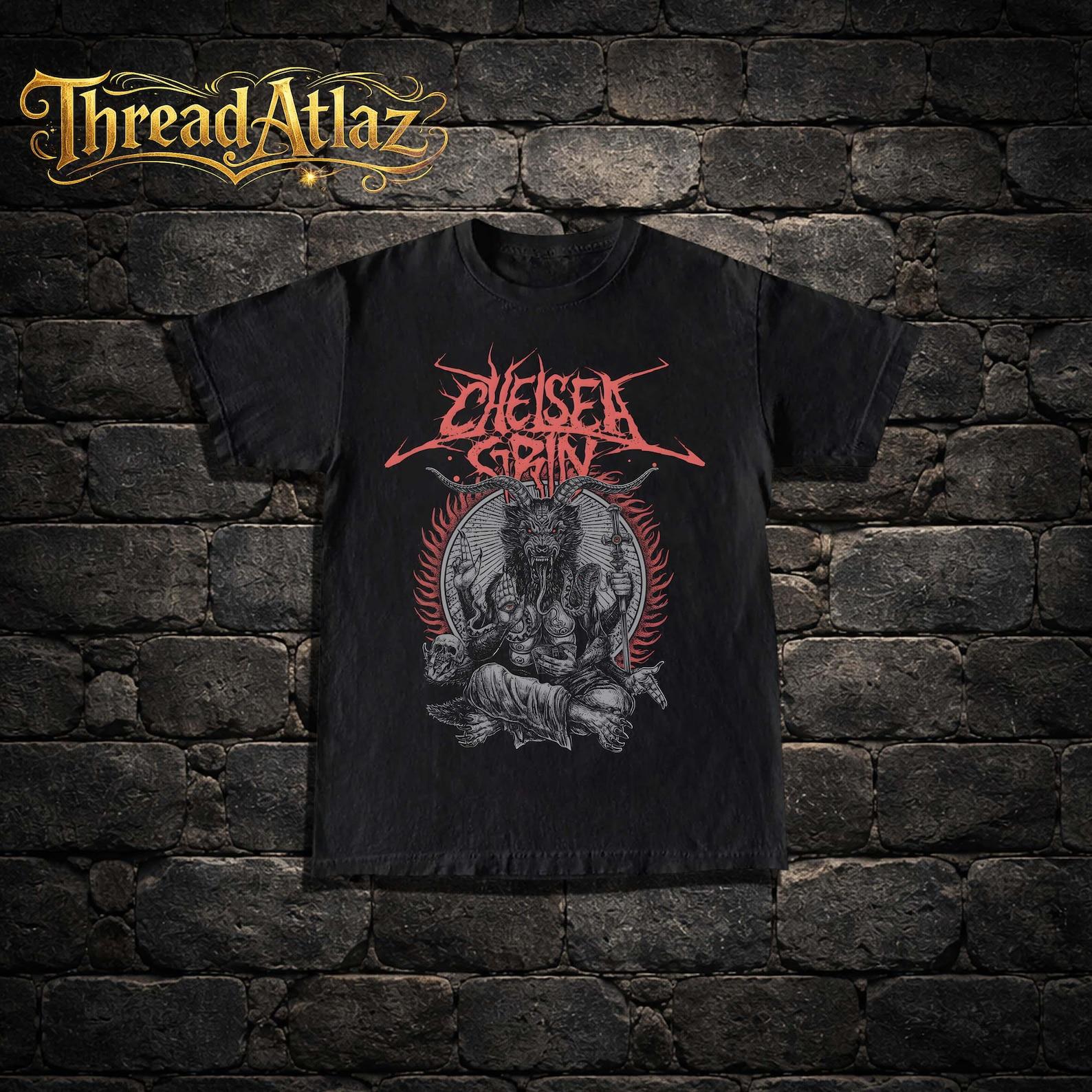 Chelsea Grin T-Shirt, Deathcore Band Merch Shirt, Retro Casual Unisex T-Shirt S