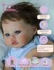 Wiedergeborene Babypuppe 50 cm/Geschenke für Mädchen/6 Zubehörteile