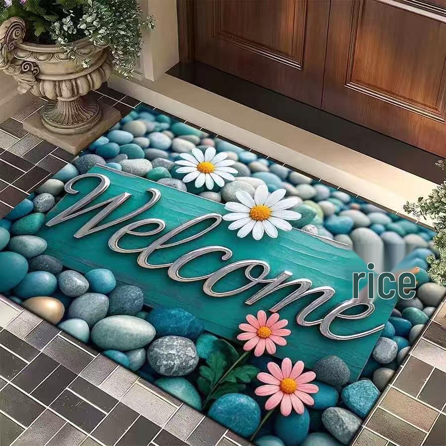 Diatomaceous Earth Water-Absorbent Non-Slip Doormat - American Small Stone Design for Entryways