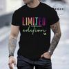 Limited Edition Funny Graphic T Shirts Men Women Casual Short Sleeve Printed Tshirt Crewneck Streetwear Graphic Tees Clothing...