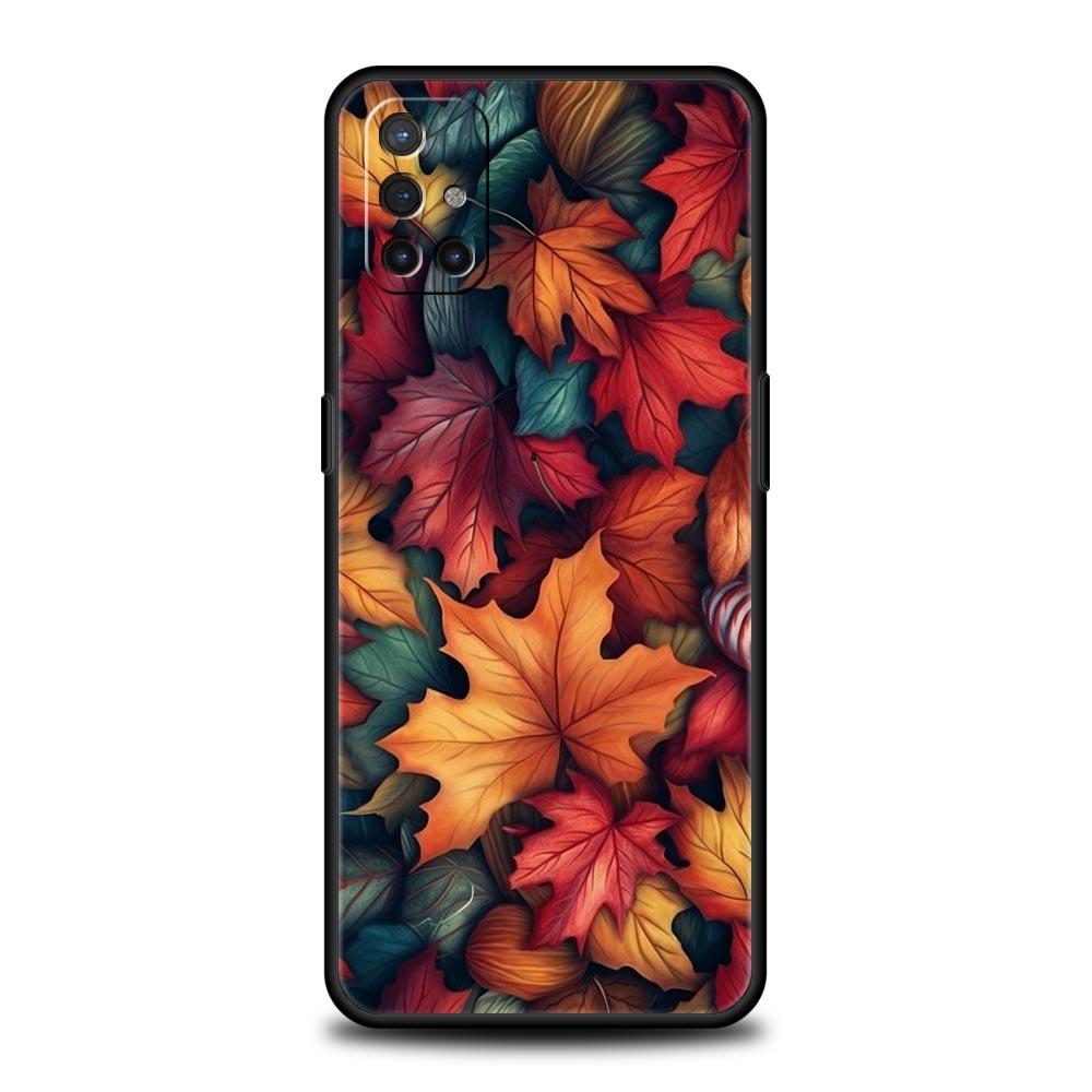 Cartoon Leaf Phone Case For Oneplus 13R 13 12R 11 10T 10R Nord N100 N200 N10 10 9 9R 9RT CE 3 2 Z Pro 5G Soft TPU Cover Fundas