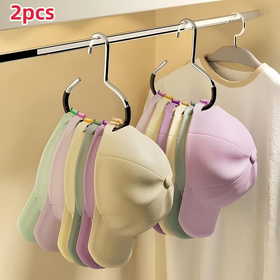 2 Simple Hat Storage Hooks, Made of Metal Material for Organizing Scarves, Belts, Bras, and Bags