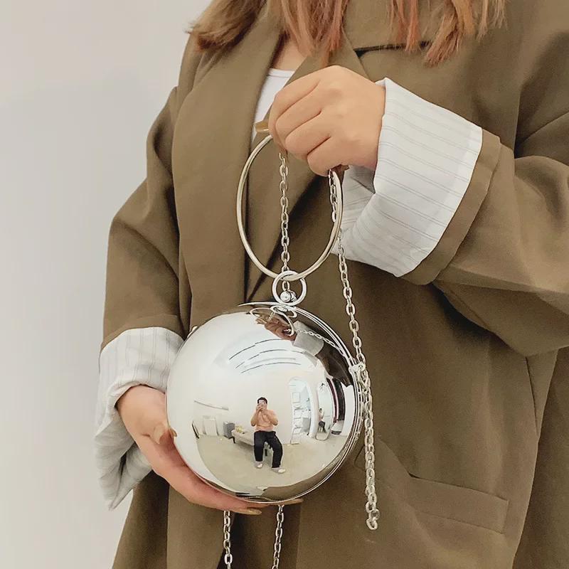 2025 Kulatá akrylová večerní kabelka - Trendy crossbody s řetízkem pro ženy