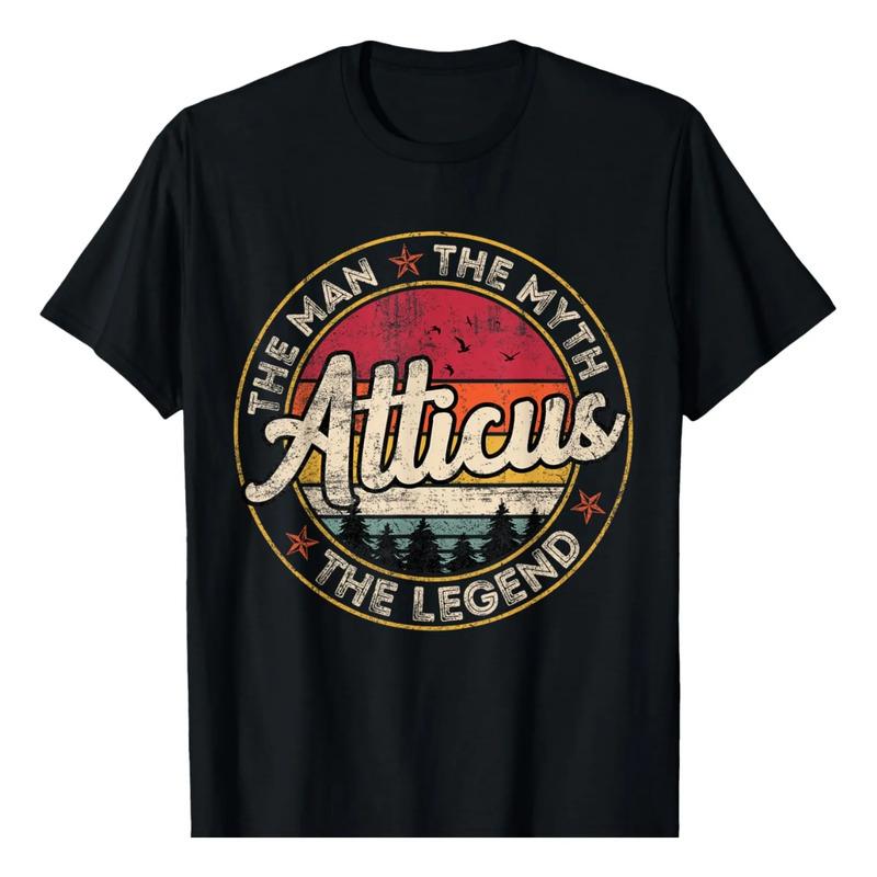 Camiseta Con Nombre Personalizado De Atticus The Man The Myt S