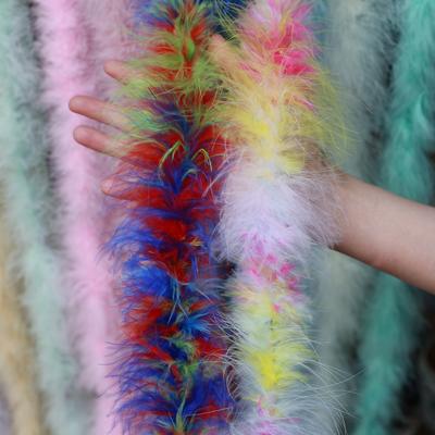 Color Encryption Thickened Feather Strip Diy Turkey Fluff Strip Wedding Decoration Clothing Skirt Accessories