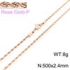 Spot Multi-Size Stainless Steel Twisted Rope Chain Necklace for Couples - Unisex Titanium Steel Design