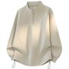 Autumn and Winter Flocked Men's Solid Color Turtleneck Half-zip Casual Sweatshirt Fashion Top