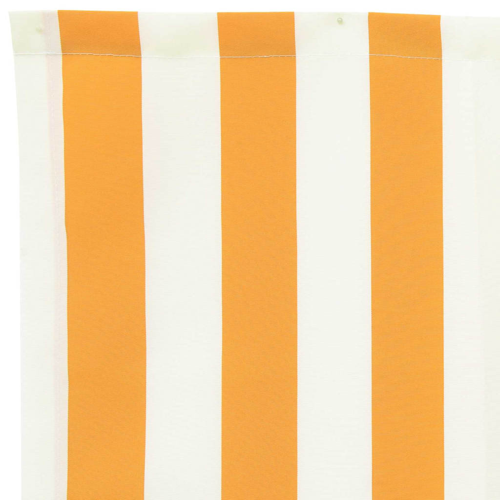 Replacement Canopy Fabric Yellow and White Polyester 3.5 X 2 M