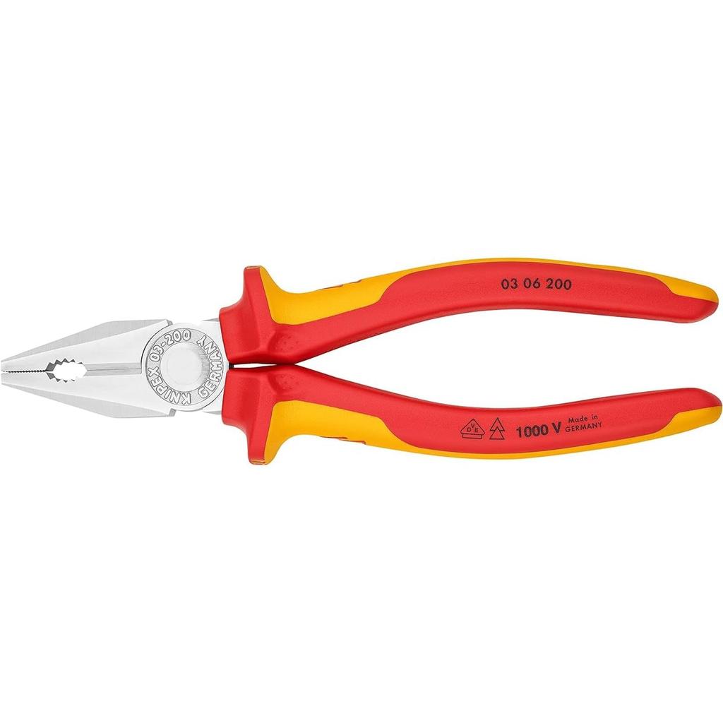 [KNIPEX] Insulated Combination Pliers 1000V 200mm 0306-200