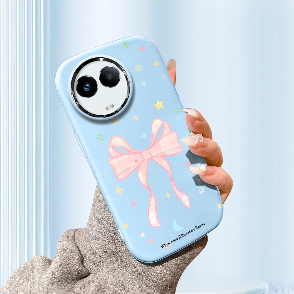 

Сплошной цвет с серебряным краем линзы, жирный корпус, мягкий ТПУ, жидкий силиконовый чехол, противоударный чехол для телефона для OPPO Reno Realme OnePlus Realme C51 синий