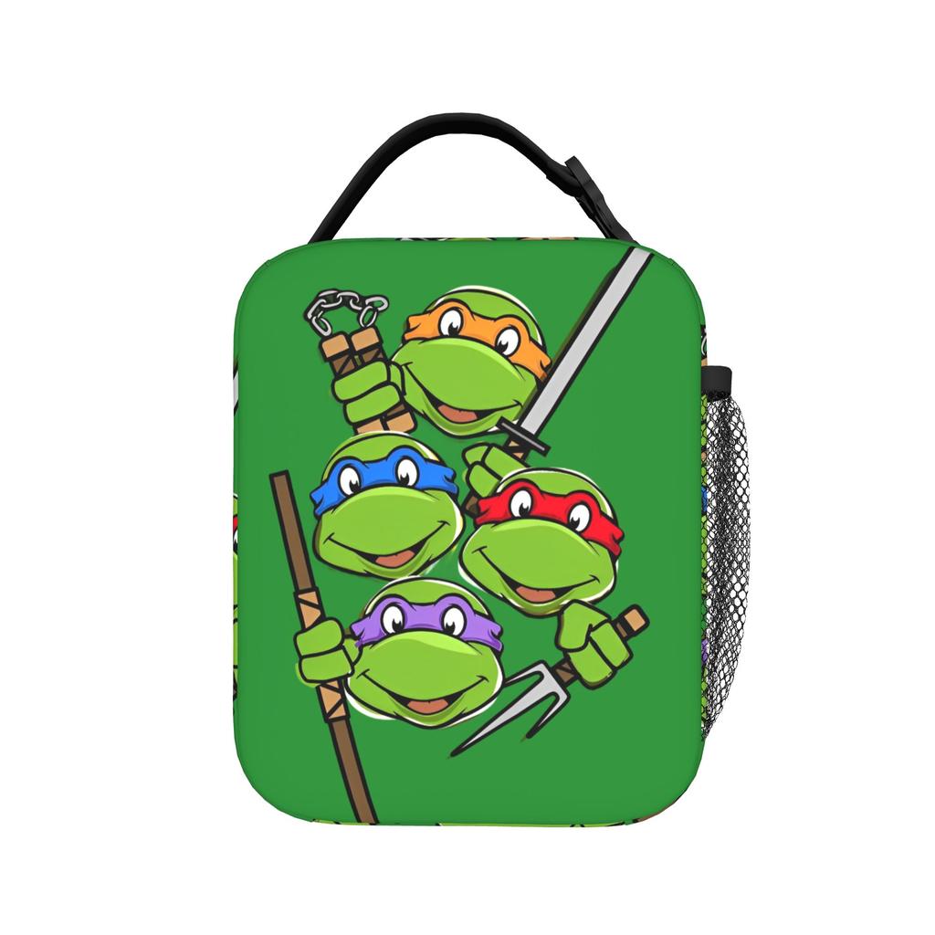 Donatello Raphael Michelangelo Leonardo Insulated Lunch Bag Lunch Container Ninja Turtles Tote Lunch Box Food Storage Bags