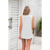 Women's Summer Solid Color V-neck Loose Chiffon Top Sleeveless Vest