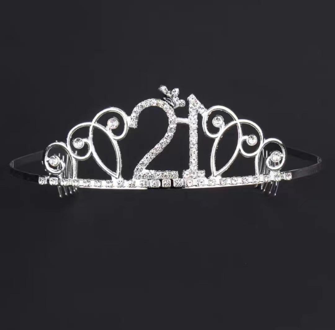 

16~21 день рождения сплав корона юбилейная корона памятный подарок корона для волос