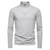 Spring and Summer Men's Sun Protection and UV Protection UPF100+base Shirt Long Sleeved Half Zip T-shirt for Men