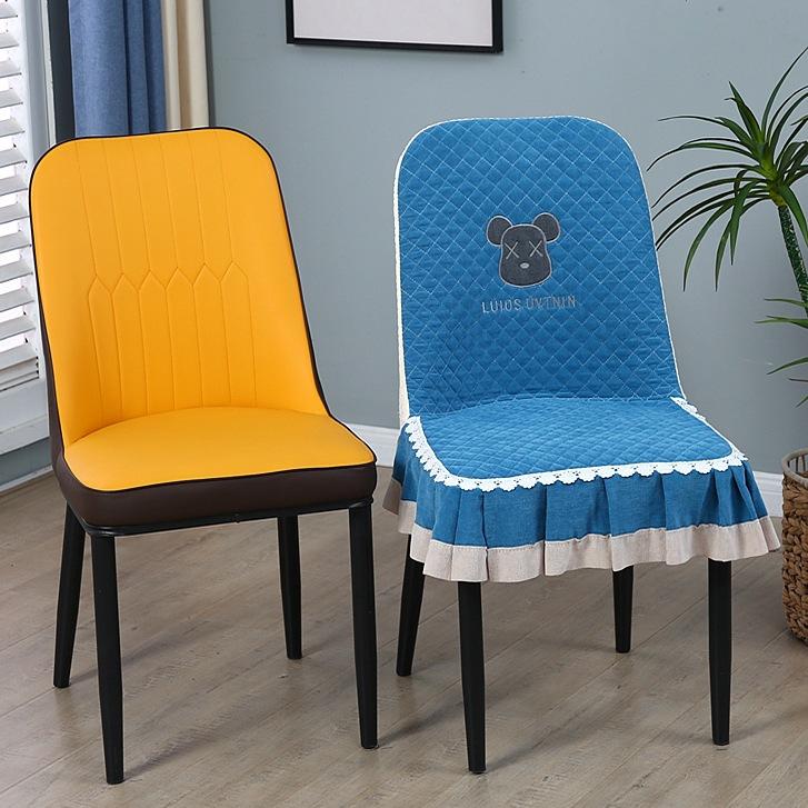 Special-Shaped Chair Seat Cushion One-Piece Chair Cover, Light Luxury Dining Table Chair Cover Universal In All Seasons, Non-Slip And Breathable Cover