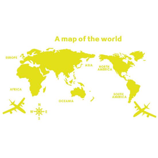 

3D эффект Акриловая карта мира Съемная наклейка на стену Наклейка Фреска