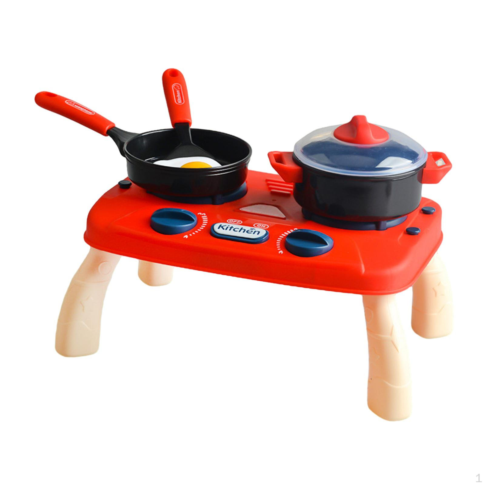 

19 предметов игрушечная игрушечная кухня для малышей, кукольная игрушка, детский игровой набор, посуда с варочной панелью розовый