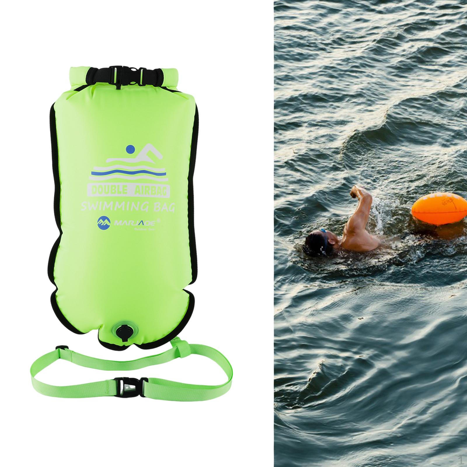 

Буй-поплавок с водонепроницаемыми характеристиками для плавания и рыбалки зелёный