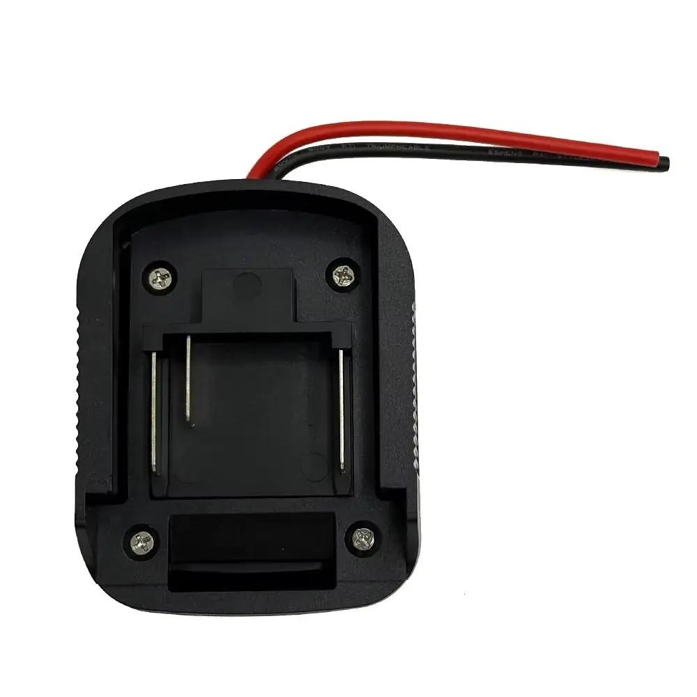 ABS Li-ion Battery Holder Portable Durable Battery Connector with Cable Practical Adapter Converter Base for Makita