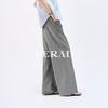 Pantaloni larghi da donna YERAD in lana sottile