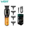 2026 Original VGR Professional Cordless Electric Men's Shaving Gradient Intelligent Digital Display Push Clipper Carved Clipper Oil Head Clipper V-187