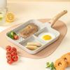 Multi-Functional Non-Stick-Skillet 3 Section-Grill Pan Breakfast Pan-Griddle