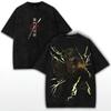 Demon Slayer Sanemi Shinazugawa (Wind Hashira) Vintage Washed Wind Style Graphic T-Shirt Oversized Anime Streetwear Tee, Unisex Casual Top