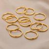 18K Gold-Plated Stainless Steel Zodiac Couple Rings