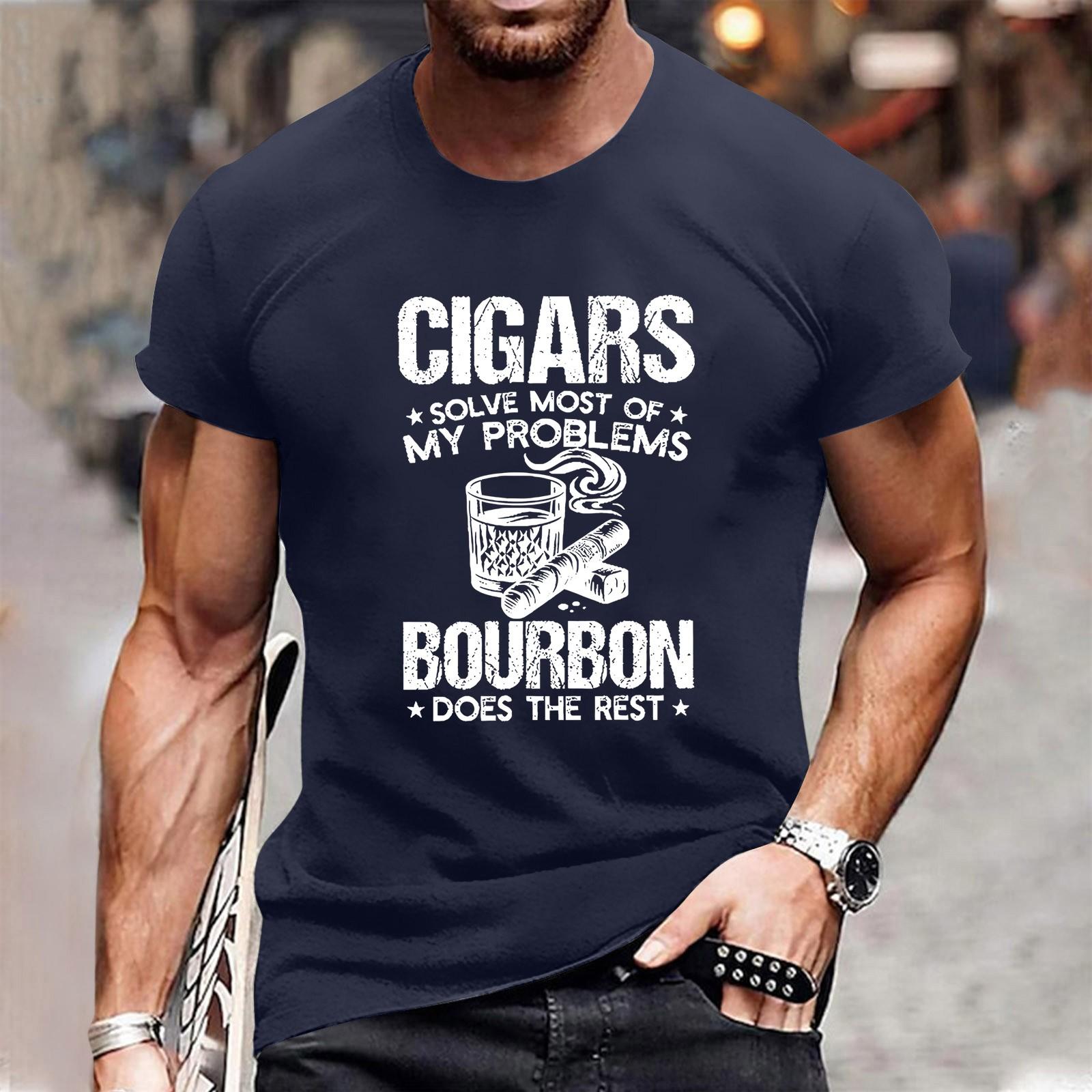 

Чоловіча сорочка зі стоячим коміром і коротким рукавом Вільна святкова сорочка для відпочинку Чоловіча M Темно-синій