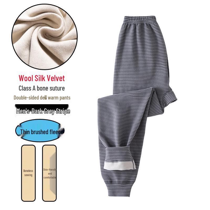 Boys' Warm Plus Velvet Thickened Pants: Medium & Large Sizes, Teen One-Piece for Fall/Winter School Wear