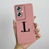 For Oppo A79 Case OPPO A79 5G Phone Case Oppo A79 Cover OPPO CPH2553 Cute Initial Letters Square Silicone Shockproof Back Cover